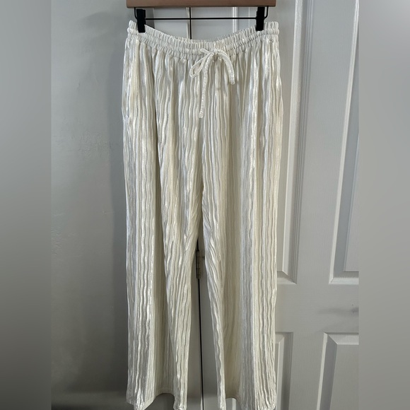miami Pants - Miami Cream Ribbed Pants
